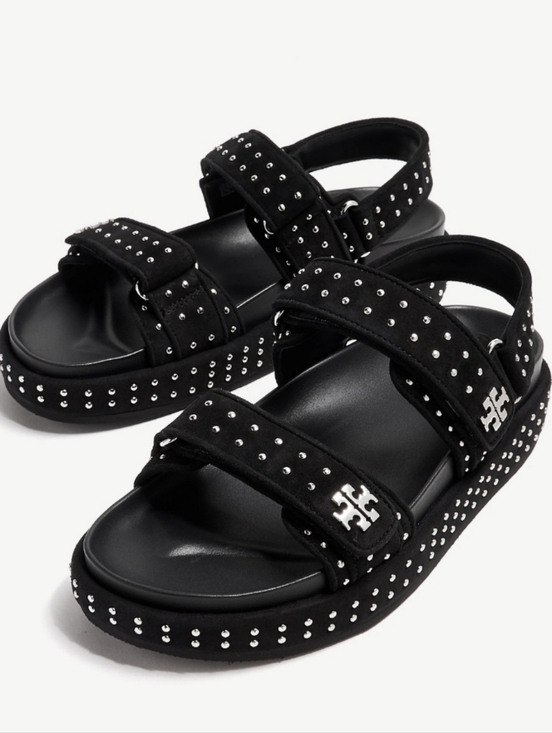 Size 5.5 - 🆕️ TORY BURCH KIRA Black Sport Studded Platform